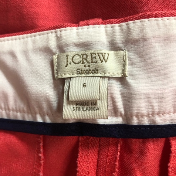 J Crew Factory Women’s Pant Flat Front Belt Loops Side Zip Cropped Tapered - Picture 3 of 7